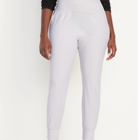 NWT OLD NAVY High-Waisted PowerSoft 7/8 Joggers Color: Moondoggie Size Medium - Picture 4 of 7